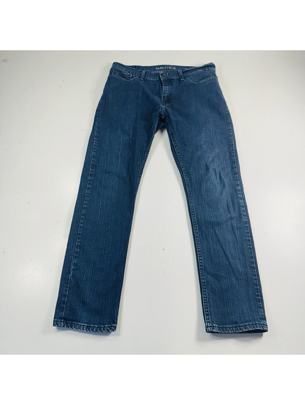 Nautica Slim Fit Stretch Jeans Dark Wash Blue Denim Men’s Size 33x32